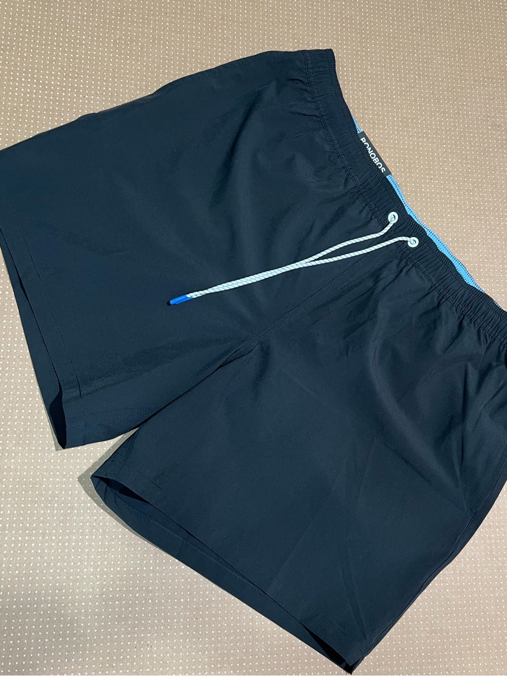 NWT Bonobos Men’s Black Swim Trunks w/ Light Blue Mesh Liner XXL
